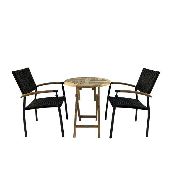 Cafest med foldebord og stabelstole :66cm - vlg stolens farve Model: Mondena/Era