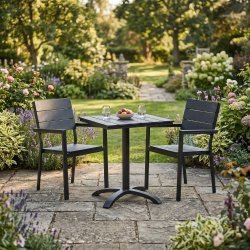 ALL BLACK caf�s�t - Moderne og vedligeholdelsesfrit