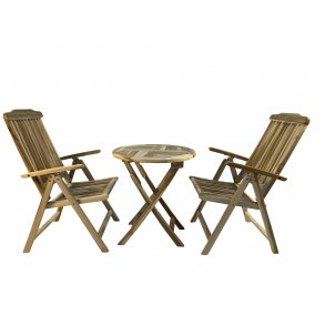 Cafset med runt fllbord och positionsstolar : 66 (2 pers) Modell: Mondena / Bounty