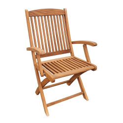 Boston cafest - Stole med armln og rundt foldbart cafebord 70