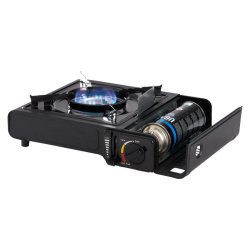 Transportabelt Gas- og kogeblus. inkl. hardcase. "N�dprodukt" - hvis str�mmen slukkes.