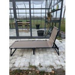 Ltt hopfllbar solstol med 4 olika rygglgen - Modell Rosa