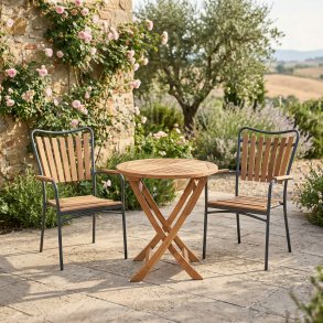 Bostona/Eva runt caf�set (2 pers). V�lj f�rg p� stolsramen.