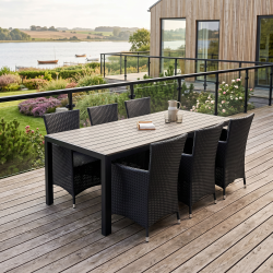 Royal Families�t - 6 personer - UV-beskyttet polyrattan