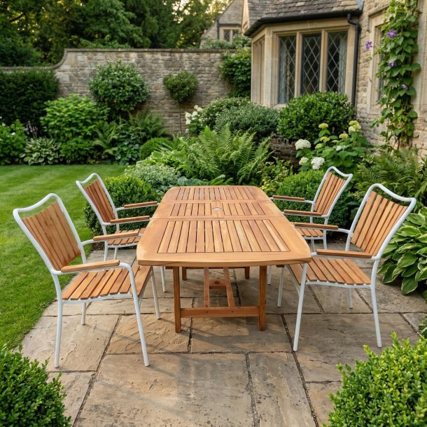 Boston / eva familjeset med utdragbart bord f�r 4-8 personer - v�lj f�rg p� stolarna