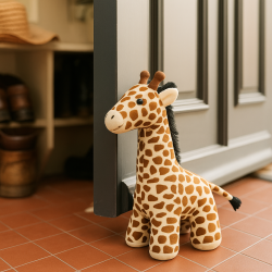 Giraf Drstopper - 33 cm - Perfekt til brnevrelset!