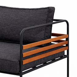 L�kken Loungesofa fremstillet i Akacietr� - max belastning 320 kg - B141 x D70 x H71 cm