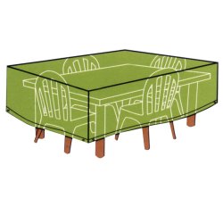 100 % vandtt overtrk til firkantet bord med 4- 8 stole - 215x170x105 cm. 