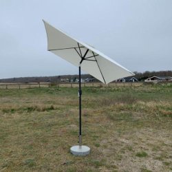 Vattentt Parasoll - 2 x 3 m - m/ Tilt + Dug har UV30+ solskydd. Modell: Cordoba