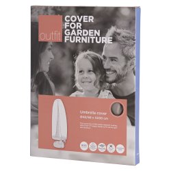 Billigt 100% vandtt beskyttelse til din parasol 3x3 - 4M. Grt cover H230 cm. Model: Karin