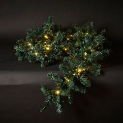 Gran Guirlande p 4,8 meter med 150 LED lys. IP44 tilden udendrs brug. HYGGELIG BELYSNING TIL JUL!!