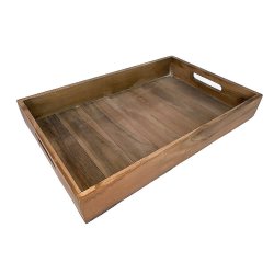 Bakke i Teak ml: 30x45 cm