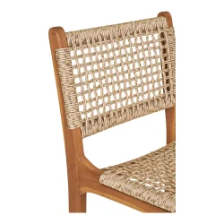 Bali counterstol i teak og rattan. MODERNE BARSTOL I KVALITETS MATERIALE!!
