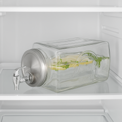 3L saftdispenser m. simpelt og lkkert design - perfekt til kleskabet!