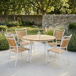 Eva Magnolia Tr�dg�rdsset med bord str. � 110 cm - V�lj f�rg p� bord och stol