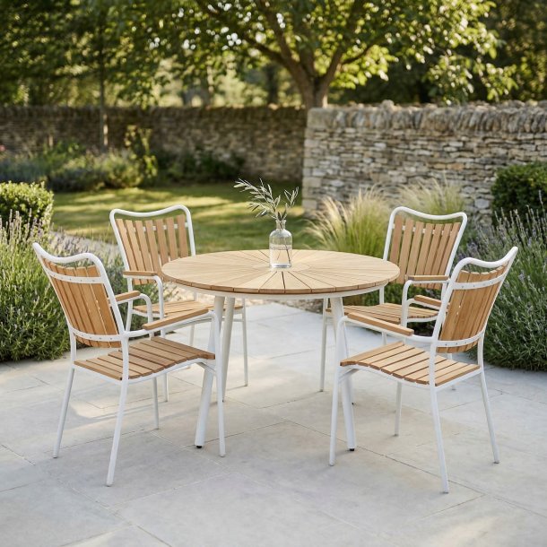 Eva Magnolia Tr�dg�rdsset med bord str. � 110 cm - V�lj f�rg p� bord och stol