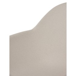 Elegant og miljvenlig skalstol i hvid bambus og plastik med solide ben i sort metal. Model Camilla 