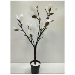 Elegant og vedligeholdelsesfrit magnolia tr i plast hvidt