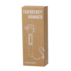 N�dhammer til Bilen med LED-Lys og Strop - Sikkerhed i N�dsituationer