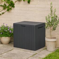 Vandt�t opbevaringsboks til s�dehynder, haveredskaber og andre sm�ting. Str. H50 x D44 x B42,50cm