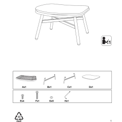 Bille skammel - Sandy grey. KVALITETS SKAMMEL TIL DIN HAVE