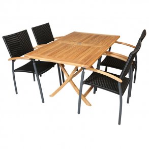 Era St med stole i UV-beskyttet polyrattan