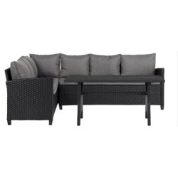 Jeanette vendbar hjrnesofa med bord og hynder -  5 pers. - vlg farve