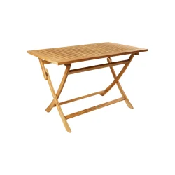 Lili Havem�bels�t � Gold Teak Bord &amp; 4 UV-Beskyttede Stabelstole Cappuccino farvet