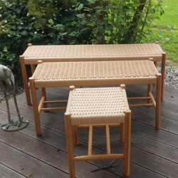 STILFULD B�nk i Flet og natur Egetr� FLERE ST�RRELSER