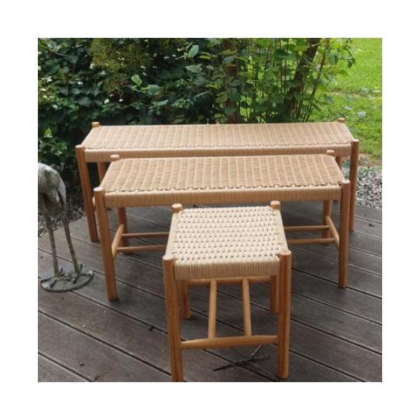 STILFULD B�nk i Flet og natur Egetr� FLERE ST�RRELSER