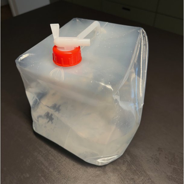 Foldbar vanddunk i fdevaresikker plastik, 23x23x25 cm - 10L. " Prep-produkt"