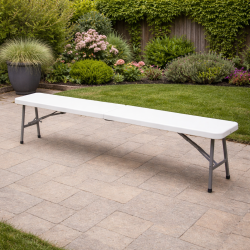 Vejrbestandigt foldeb�nk - l�ngde p� 180 cm - Max belastning: 190 kg!