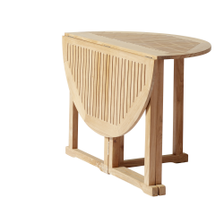 Rundt butterfly teakbord - Model Isabella