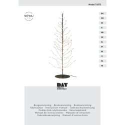Fornjeligt lystr til indendrs brug med 100 mini LED, batteriboks og timerfunktion 24 x H50 cm.