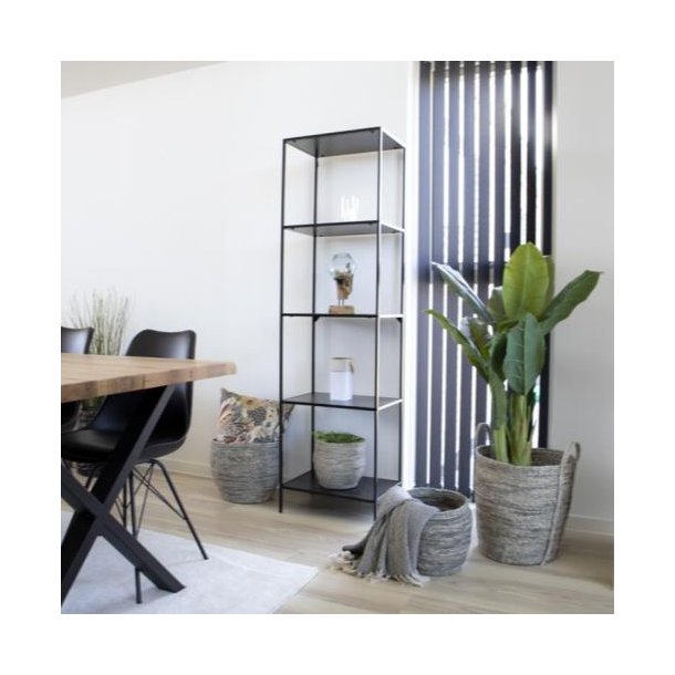 H�g display hylla med 5 hyllor i metall - Modell Vita - V�lj f�rg