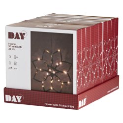 Fortryllende lysblomst batteridrevet indendrs IP20 klassificeret. Til indendrs brug. Vlg str.