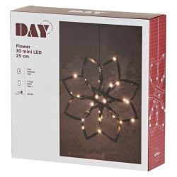 Fortryllende lysblomst batteridrevet indendrs IP20 klassificeret. Til indendrs brug. Vlg str.