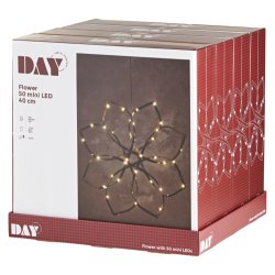 Fortryllende lysblomst batteridrevet indendrs IP20 klassificeret. Til indendrs brug. Vlg str.