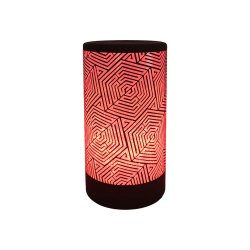 Glascylinder med flamme-effekt - LED. Batteridrevet