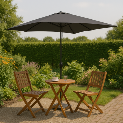 Vattentt Parasoll - 2 x 3 m - m/ Tilt + Dug har UV30+ solskydd. Modell: Cordoba