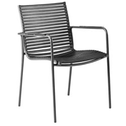 Ella Cafset - tv stapelstolar med aluminium armstd + bord