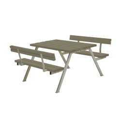 Klassisk bordbnkest til 4 personer med rygln - vlg farve