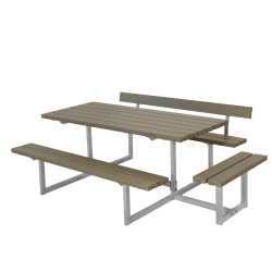 Bordbnkest i tr til 7 personer med et rygln - Vlg farve