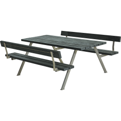 Miljvenligt bordbnkest til 6 personer med rygln - vlg farve