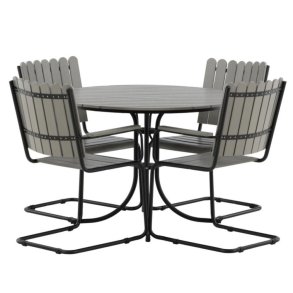 Rundt havembelst vedligeholdelsesfrit i nonwood til 4 personer. Model: Holmsund - vlg farve