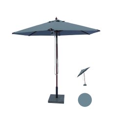 Parasol m/ Tilt - : 3 m. Vlg farve - Vandtt + Dug har UV30+ solbeskyttelse. Model: Milano