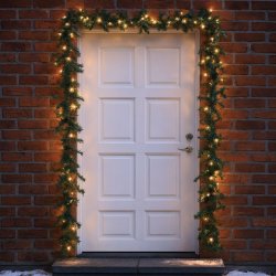 Gran Guirlande p 4,8 meter med 150 LED lys. IP44 tilden udendrs brug. HYGGELIG BELYSNING TIL JUL!!