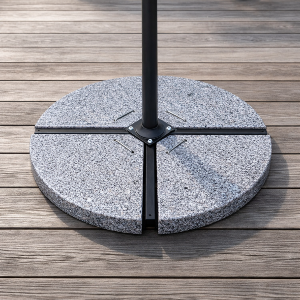 Granitsten f�r h�ngparasoll - set med 4 st