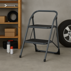 Sammenklappelig taburet med 2 trin - Max belastning 150 kg