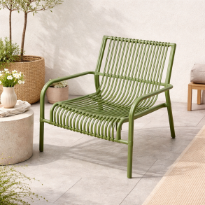 Gr�n Niva loungestol i PP plast